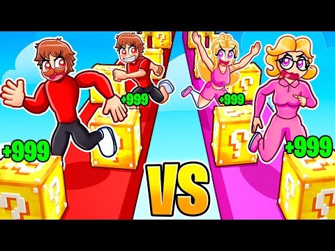 Emma Family Vs Techy Family In Fortnite Lucky Block Race...