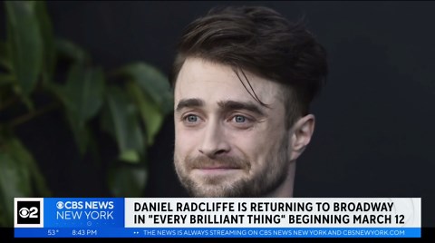 Actor Daniel Radcliffe returning to Broadway in new play