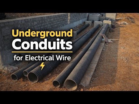 Electrical Trench Line Pipe | Underground Electrical Pipe Line for House | Electrical Conduits