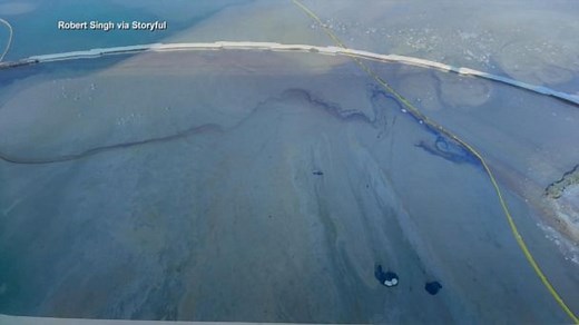 Questions raised over response time to massive California oil spill