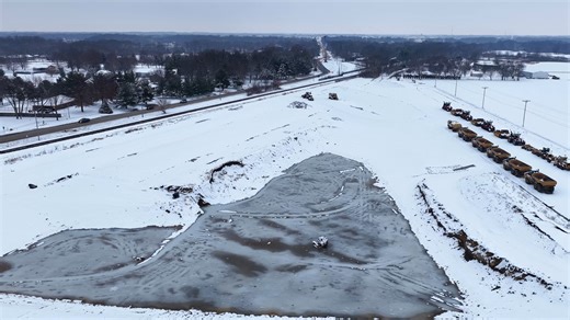 New drone footage is available showing the continued progress on the Woodside Iron Bridge Road construction project. Additional videos (without snow) from past months are available to view on the County website: https://sangamonil.gov/departments/a-c/county-board/woodside-iron-bridge | Sangamon County Government