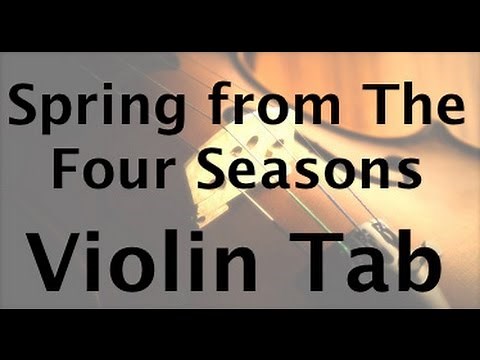 Learn Spring-Four seasons vivaldi on Violin - How to Play Tutorial