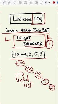 LeetCode 108 made easy - Coding Interview Question 23/75