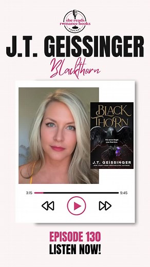 ✨New Podcast Episode Alert!✨ Romance readers, you are NOT ready for this one… 💀🌹🔥 For my latest episode of the She Reads Romance Books Podcast, I got to chat with the queen of deliciously addictive romance with amazing plot twists — J.T. Geissinger — to talk all about her brand-new gothic romance, Blackthorn. Think: 🖤 brooding estate with secrets 🩸 shadows, curses, and that dark fairy-tale vibe 🌫️ intoxicating chemistry & tension that hurts so good ❤️‍🔥 the kind of romance that keeps you 