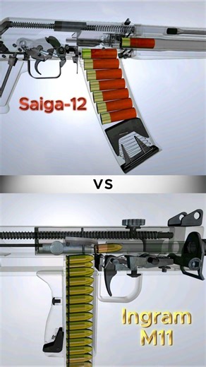 Saiga-12 vs Ingram M11: Shotgun Power Meets SMG History