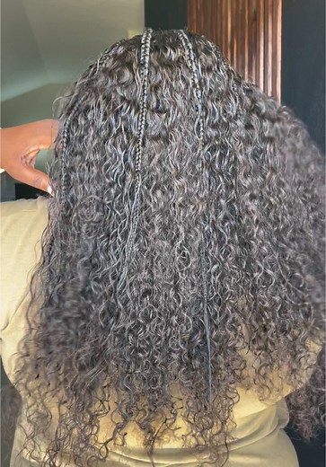 Me seh‼️a must set them set she pon me😂😂😂 Bundles from @ulahair #braidstyles#sewinbraids#halfbraidshalfsewin