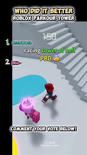 Ranking The Best Roblox Parkour Moments | Who's The Real Parkour Pro? #robloxshorts