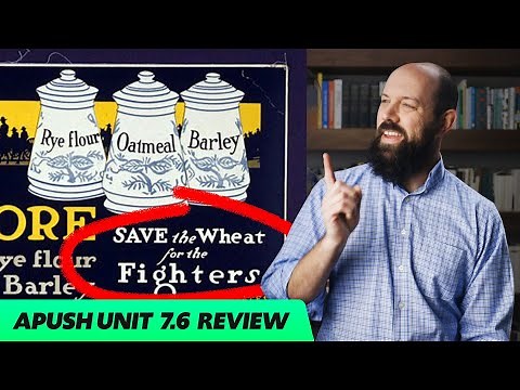 WORLD WAR I: On the Homefront [APUSH Unit 7 Topic 6] Period 7: 1898-1945