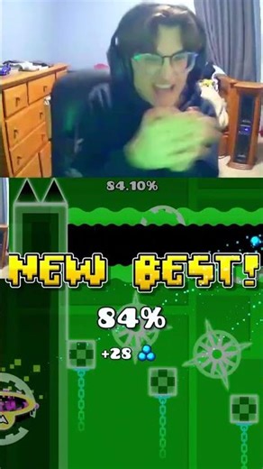 broke the sound barrier #geometrydash #gaming #funny #rage #shorts