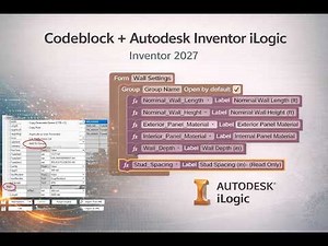 Code Blocks Autodesk Inventor 2027 iLogic