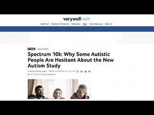 Autism News: Spectrum 10k