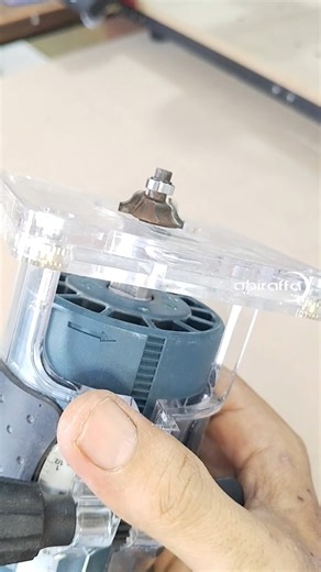 using roman ogee bit #woodworking #trimmer #bit