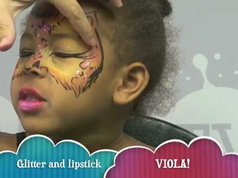 Pretty Giraffe Face Painting Design Tutorial