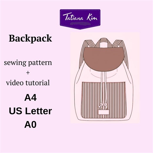Sewing Backpack Pattern, Leather Fanny Pack, Mini Backpack PDF - Etsy UK