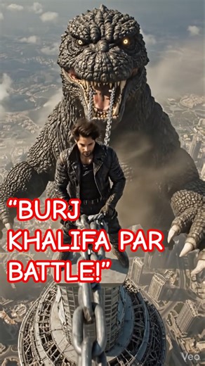 “Godzilla vs Me – Ultimate Battle on Burj Khalifa!” #viralvideo #viral #godzilla #shorts #action #ai