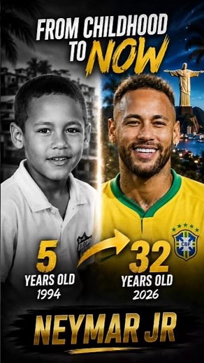 Neymar Age Evolution (1992–2026) ⚽ #shorts
