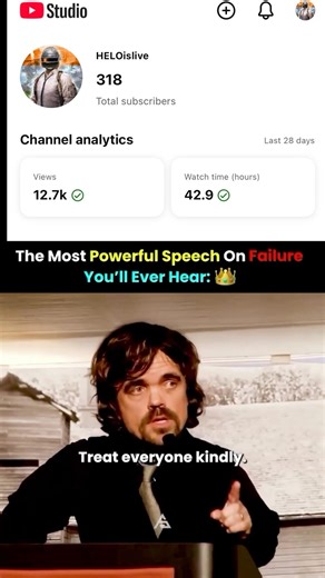 The Most Powerful Speech On Failure You'll Ever Hear 🦅 #bgmi #viral #shorts #Subscribe#YOUTUBE