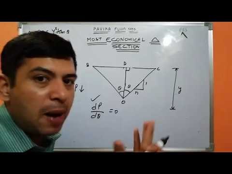 Most economical triangular channel