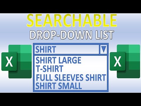 Searchable Drop Down List in Excel (Without FILTER Function)