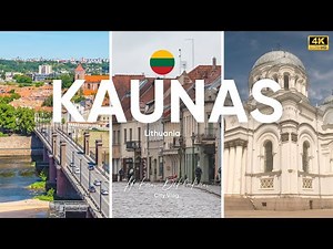 Kaunas, Lithuania Walking Tour 4K | Explore the Historic Old Town & City Center