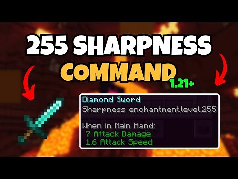 How to Get Sharpness 255 in Minecraft 1.21+ (Command Only)