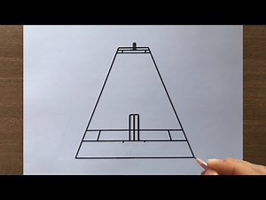 How to Draw a Cricket Pitch in 1 Point Perspective