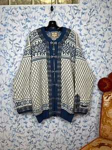 Dale of Norway Wool Cardigan Size XL / Blue Wool Sweater / Norwegian Wool / Winter Sweater / Unique / High Quality - Etsy