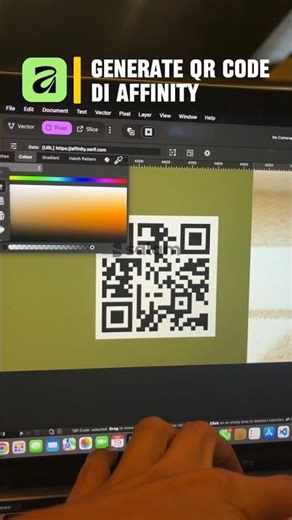 Mudah bikin QR code di affinity #affinity #design #graphicdesignsoftware #graphicdesign