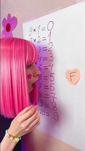 Learn the 9 Times Table in a Fun Way! 🤓🎉 #learning #maths