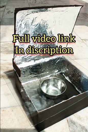 Solar Cooker #solarenergy #solarcooker #model #workingmodel #schoolproject #diy #diyprojects