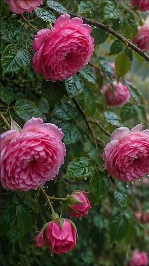 POV: Soft night rain sounds on fresh blooms 🌧️🏡 healing Relaxation Music to Calm Your Mind