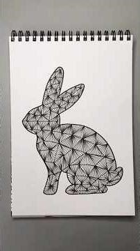 Easter Doodle Tutorial Zentangle Art #art #drawing #inspiration #zentangle #doodle #shorts
