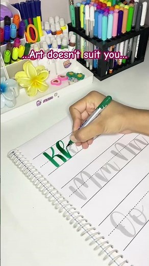 How to do calligraphy for beginners greeting card idea #handwriting #calligraphy #art #artandcraft