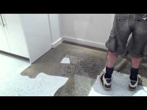 Clear epoxy over concrete flooring