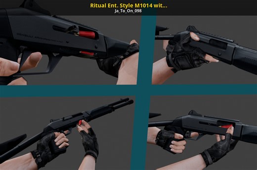 Ritual Ent. Style M1014 with custom anims Mod for Counter-Strike: Condition Zero | CS:CZ Mods