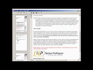 NotesToPaper - Serienbriefe schnell und einfach aus Lotus Notes erzeugen