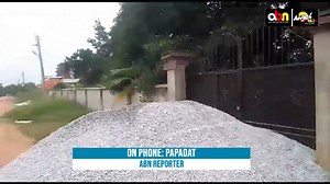 A/R: Private developer blocks Social Welfare Director's resident main gate with chippings #ABNGhana #AngelInTheMorning #angelcola #adonko2fingers | Angel FM Kumasi 96.1
