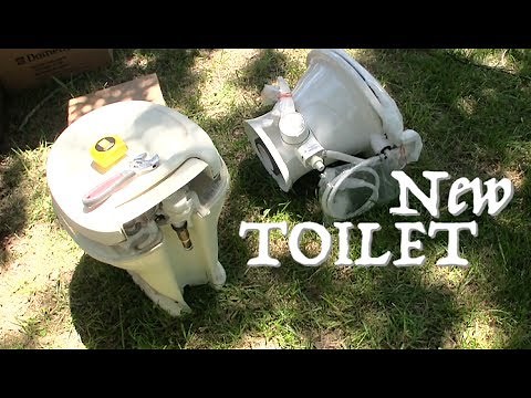 Installing New Porcelain Dometic 310 Series RV Toilet