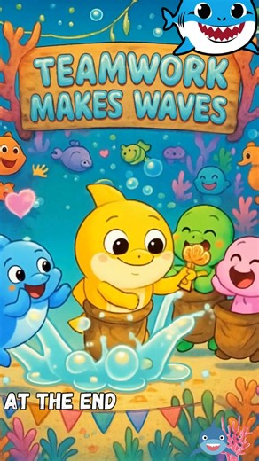 Baby Sharko and friends start a Sack Race Inside the deep sea #babyshark #babysharkdoodoo #reel #cartoon #fun #funny #reelfacebook | A2ZforKids