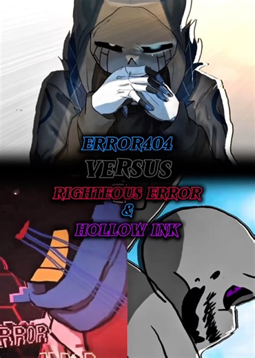 【強さ比べ】Error404 vs Righteous Error&Hollow Ink#強さ比べ #alphatale