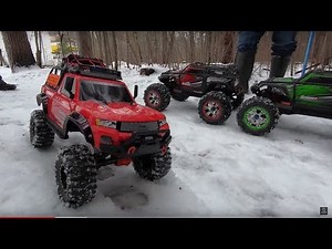 Traxxas SUMMIT on Snow Trails! Plus TRX 4 Sport, HPI Crawler King, and more - Netcruzer RC