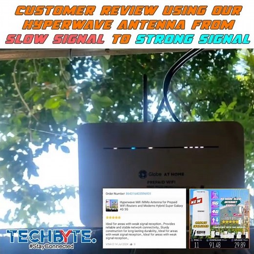 From 1 bar signal to Full Bar signal using Globe Telecom Modem and Hyperwave WiFi External Antenna