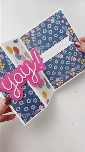 Let’s make a vertical z fold card!