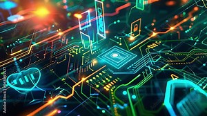 The Cyber Guardian - A High-Tech Shield for Data