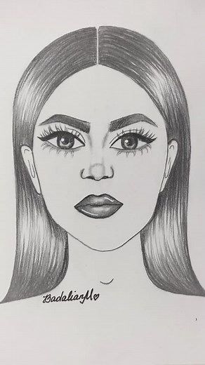 Girl Face Drawing Tutorial