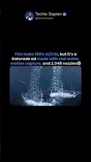 Gatorade’s Water Man Looks Like CGI… But It’s REAL Water 🤯💧