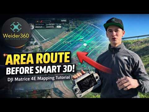 How to Complete the AREA ROUTE Feature on the DJI Matrice 4E for Mapping? | Uncut