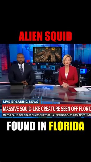 StrangeAI on Instagram: "Alien Squid Found 😳🦑👽 #Viral #Funny #ai #Meme #Florida #BreakingNews #WTF"
