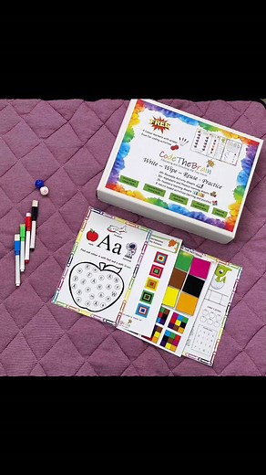 Codethebrain | Reusable Educational Learning kits for kids | 🌈 A complete reusable Preschool Learning Kit 🌈 Age Group : 1.5 to 4 years With 📝 Reusable activity sheets 📝 📝 Alphabets + Phonics 🆎... | Instagram
