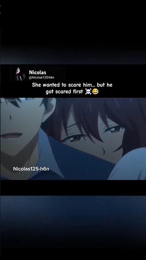 She wanted to scare him... but he got scared first